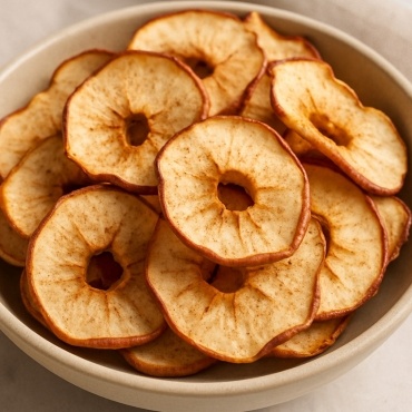 Süße Apfelchips mit Zimt