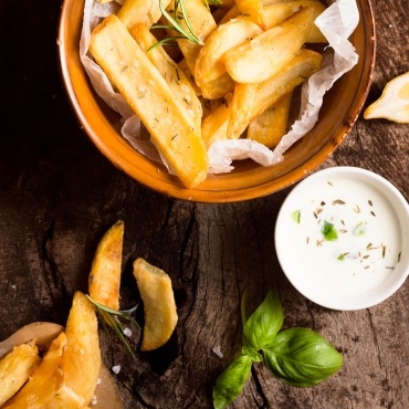 Knusprige Kartoffelwedges