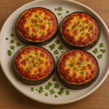 Auberginen-Mini-Pizzen