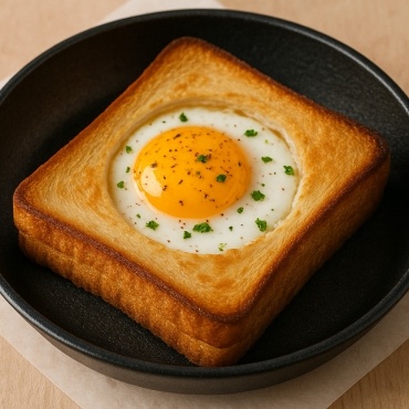 Airfryer-Frühstückstoast mit Ei