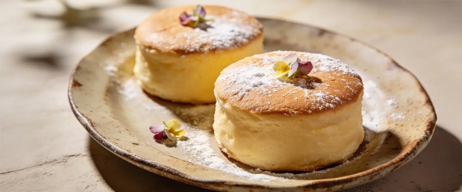 Zarter japanischer Käsekuchen