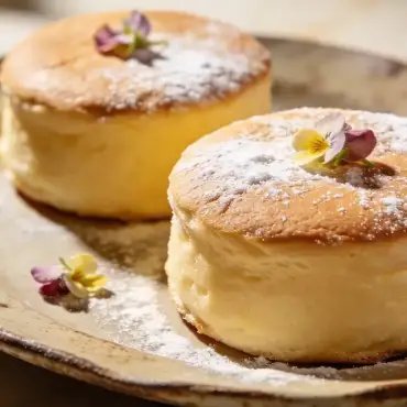 Zarter japanischer Käsekuchen