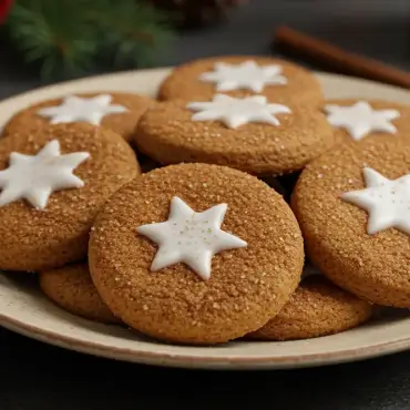 Zarte Weihnachtsplätzchen mit Zimt