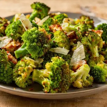 Knuspriger Brokkoli mit Parmesan