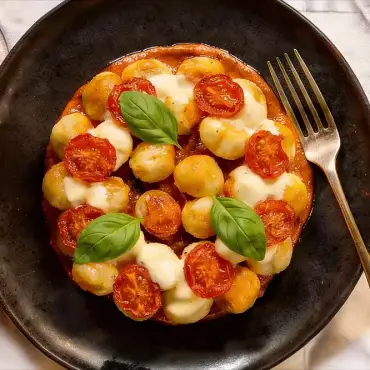 Cremige Gnocchi mit Tomaten &amp; Mozzarella