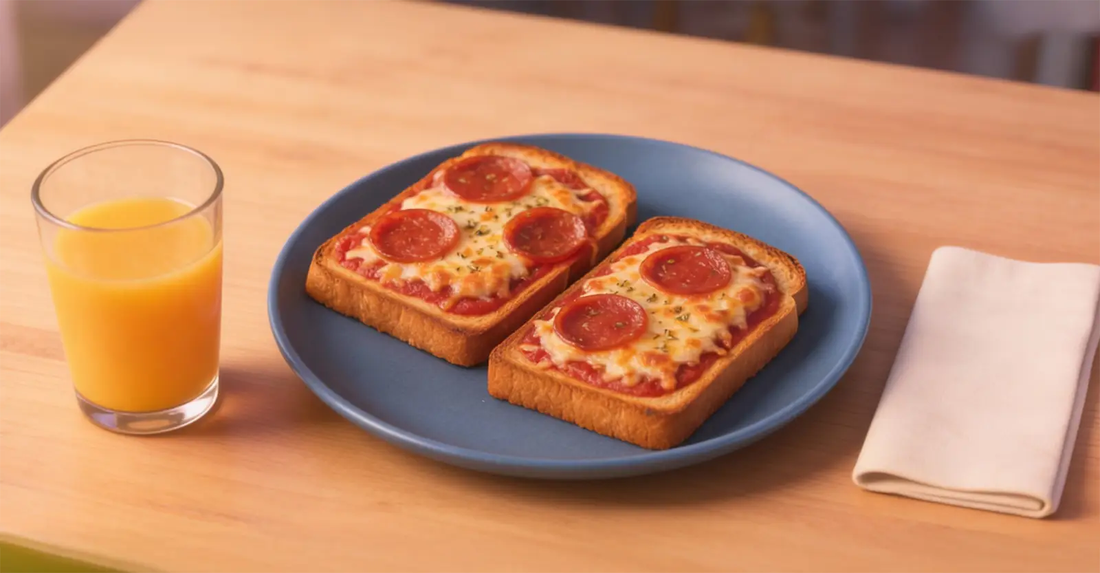 Knuspriger Pizza-Toast