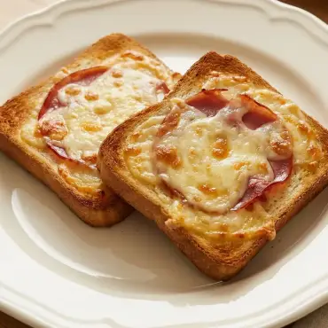 Schinken-Käse-Toast mit Senfnote