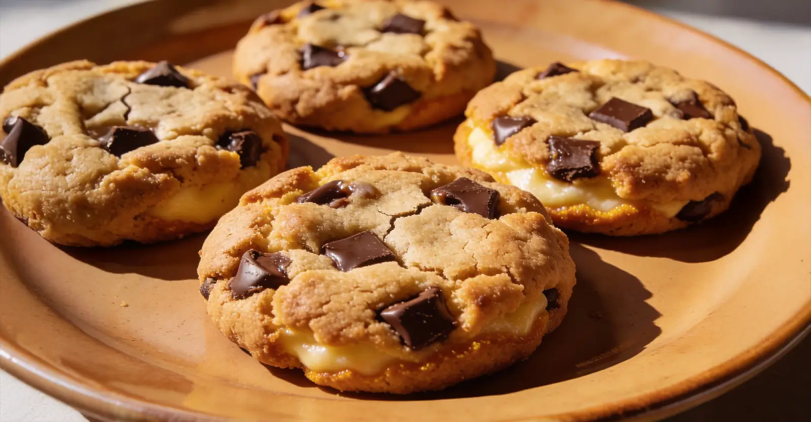 Crumble-Style Cookies mit Schokostücken