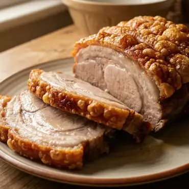 Saftiger Krustenbraten