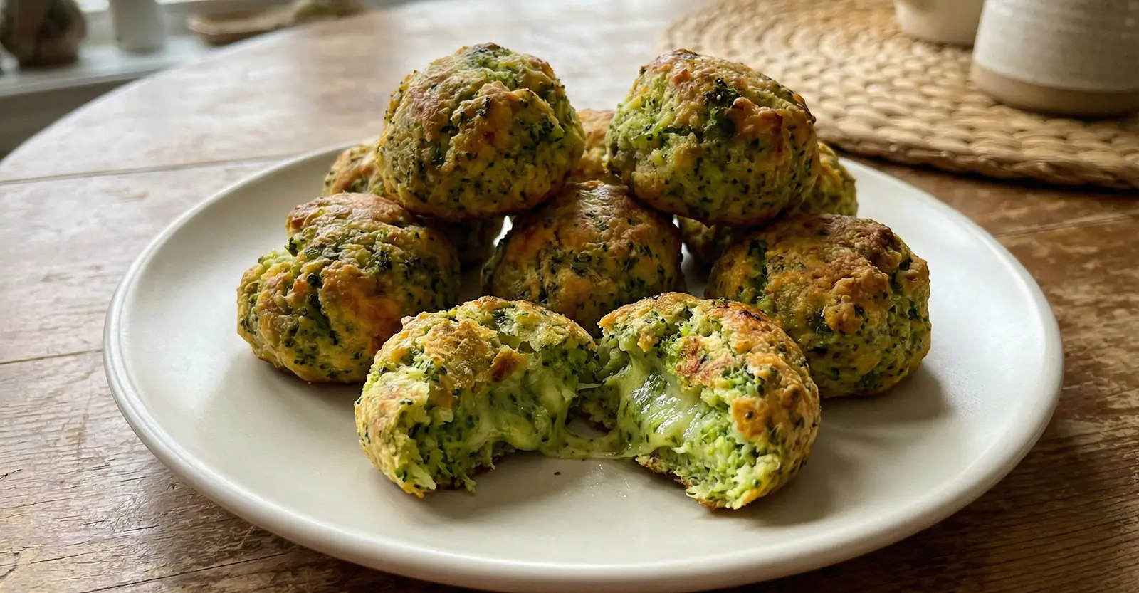 Brokkoli-Käse-Bällchen