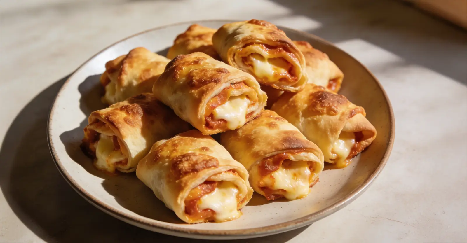 Pizza-Rolls mit Käse