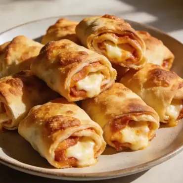 Pizza-Rolls mit Käse