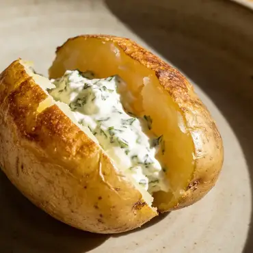 Ofenkartoffeln mit Kräuterquark