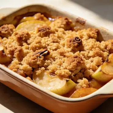 Apfel-Crumble mit Zimt