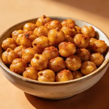 Knusprige Kichererbsen mit Paprika