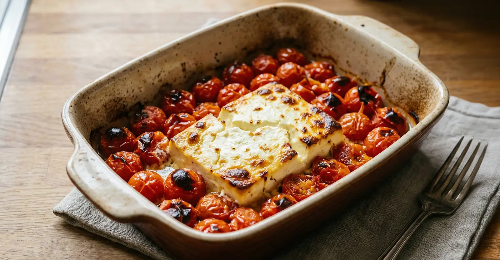 Gebackener Feta mit Cherrytomaten