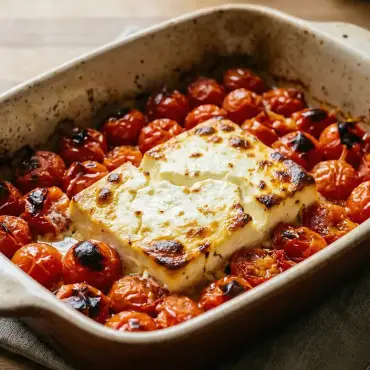 Gebackener Feta mit Cherrytomaten