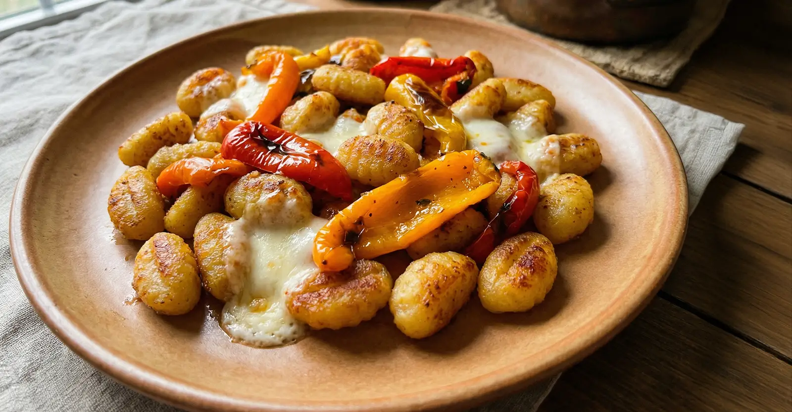 Gnocchi mit Paprika &amp; Mozzarella
