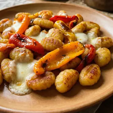 Gnocchi mit Paprika &amp; Mozzarella
