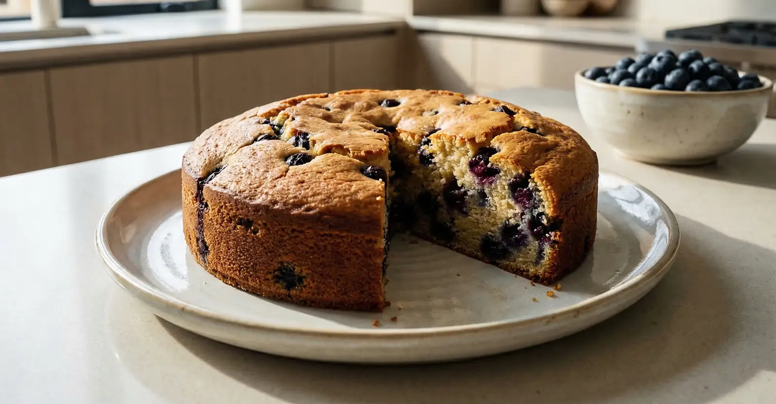 Ricotta-Blaubeerkuchen