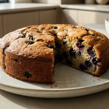 Ricotta-Blaubeerkuchen