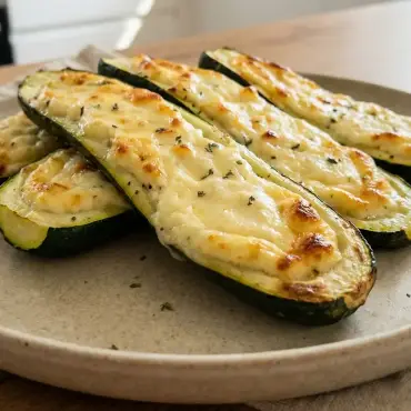 Gefüllte Zucchini mit Ricotta &amp; Kräutern