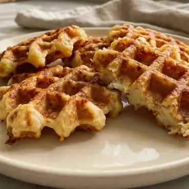 Knusprige Kartoffel-Käse-Waffeln