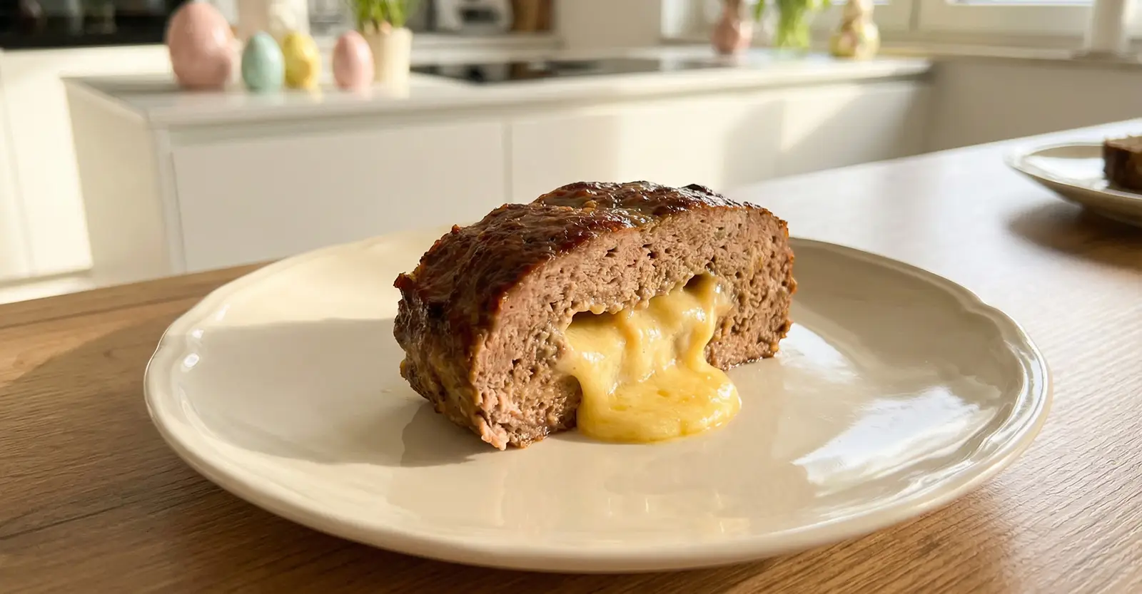 Gefüllter Hackbraten mit Käsekern