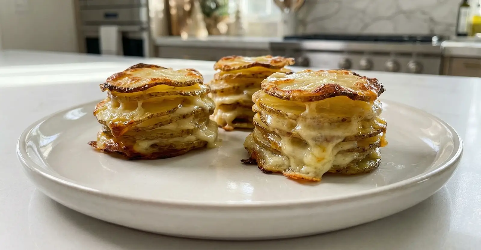 Knusprige Kartoffel-Lasagne-Türmchen